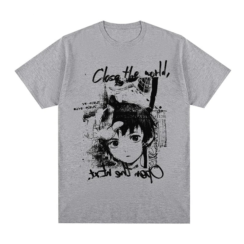 Serial Experiments Lain “Close The World” T-Shirt - The AniStore