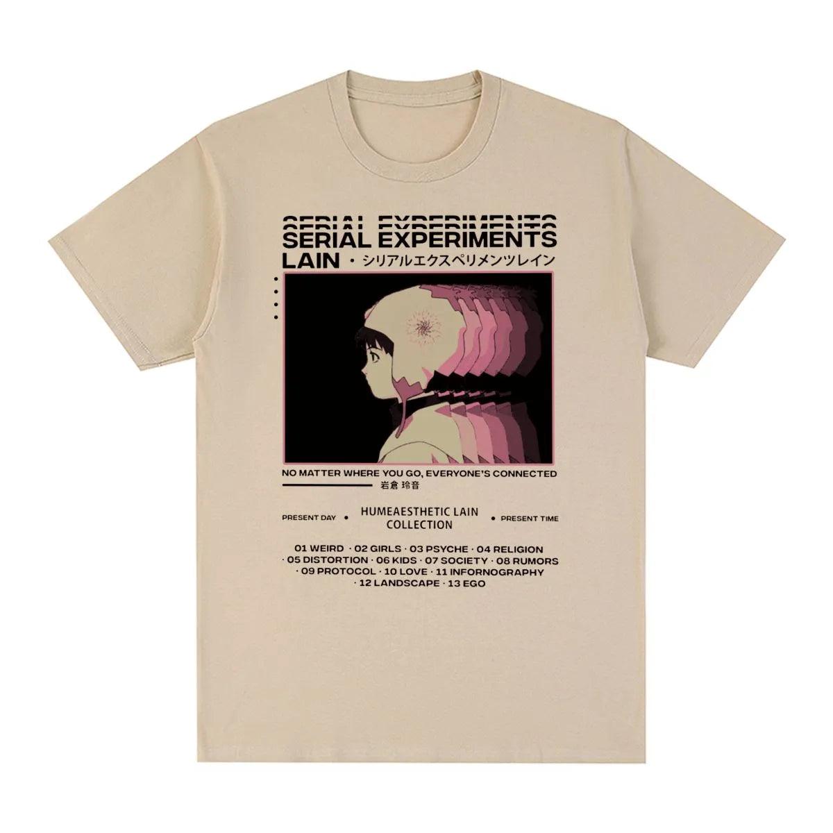 Serial Experiments Lain “Everyone’s Connected” T-Shirt - The AniStore