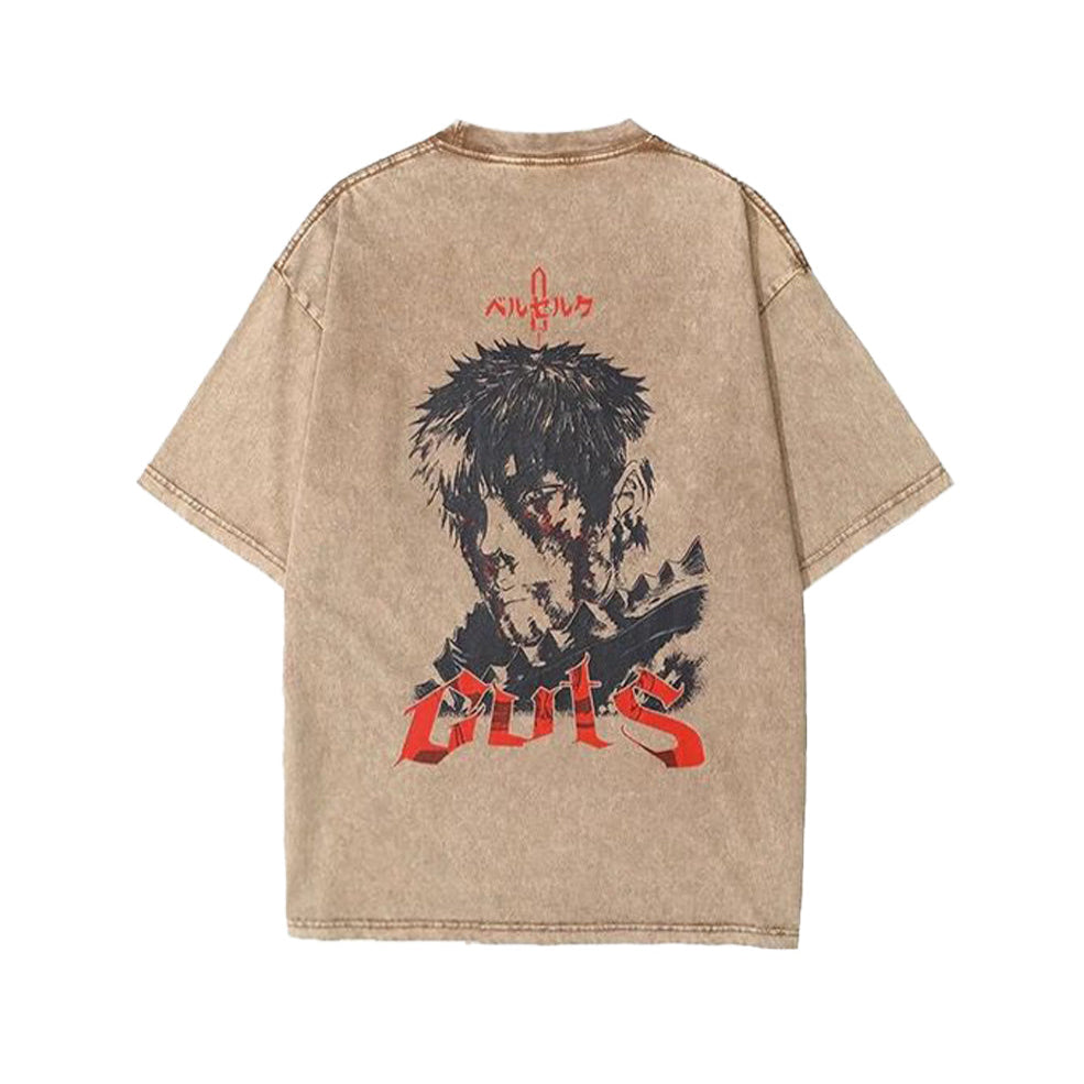Berserk Guts Scarred Vintage Wash T-Shirt