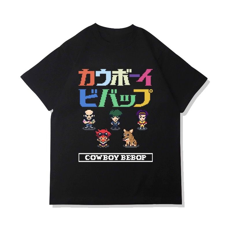 Cowboy Bebop 8-Bit Crew Cotton Tee