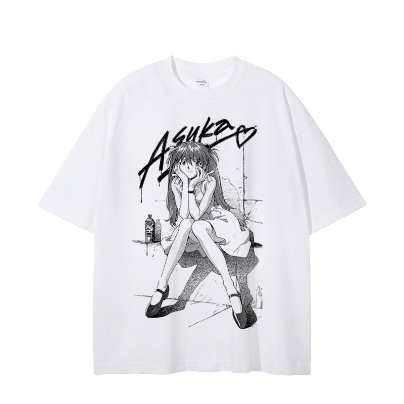 Evangelion Asuka Cotton T-Shirt