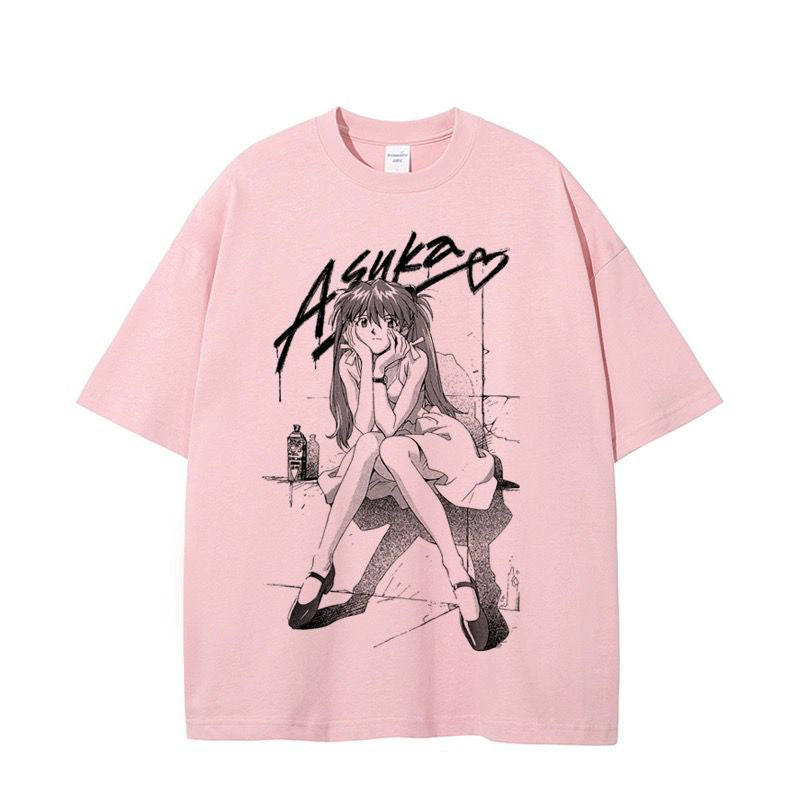 Evangelion Asuka Cotton T-Shirt