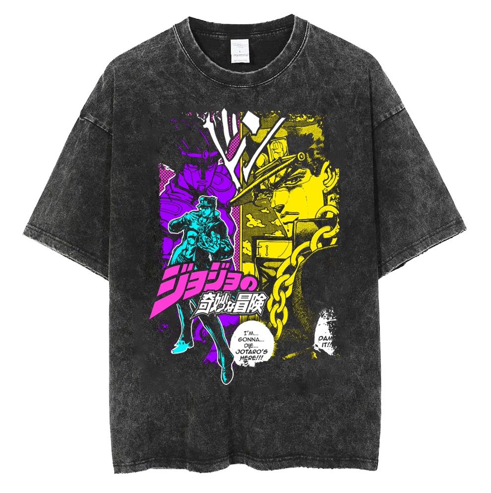 JoJo’s Bizarre Adventure Jotaro Kujo Vintage Wash T-Shirt