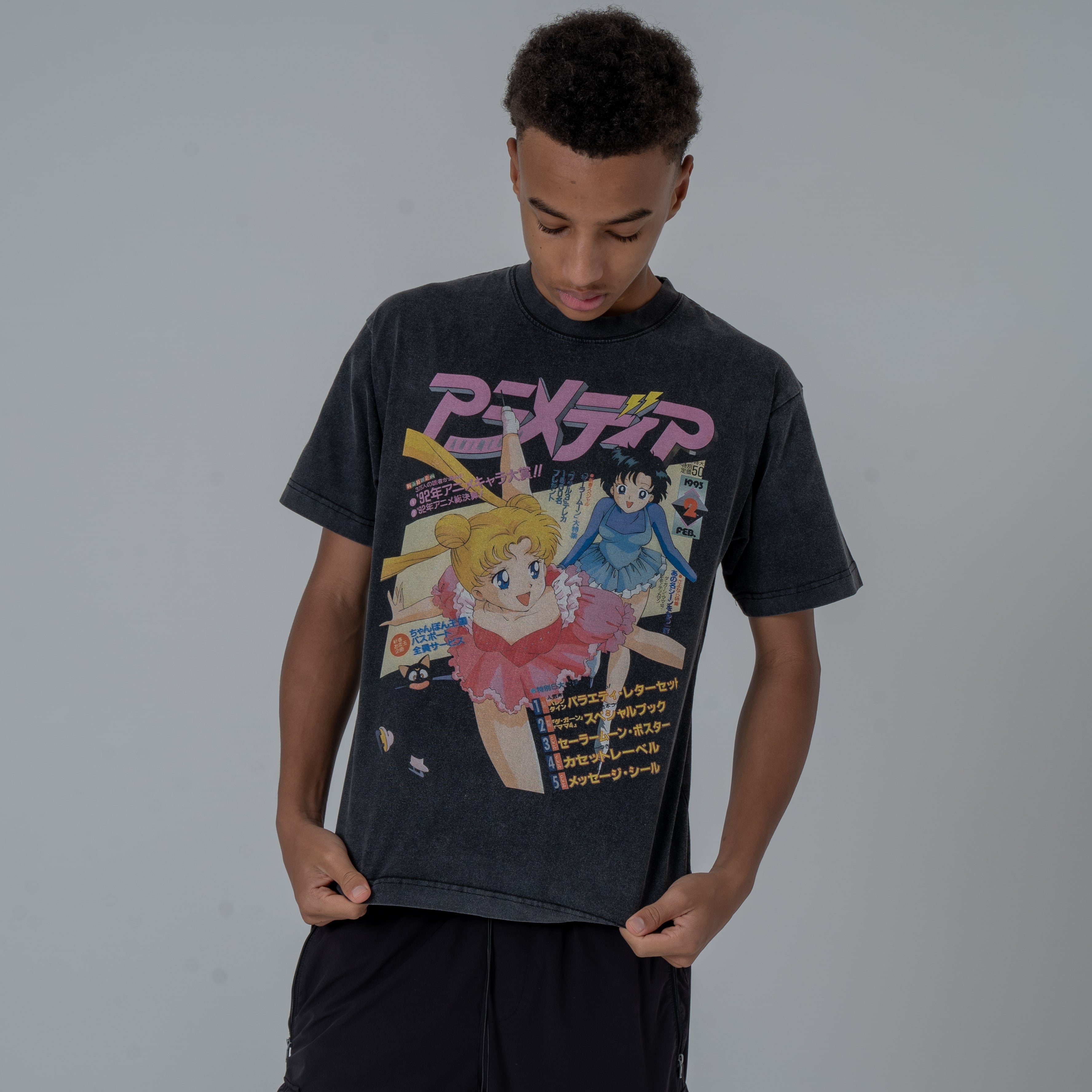 Sailor Moon AniMedia Skating Vintage Wash T-Shirt