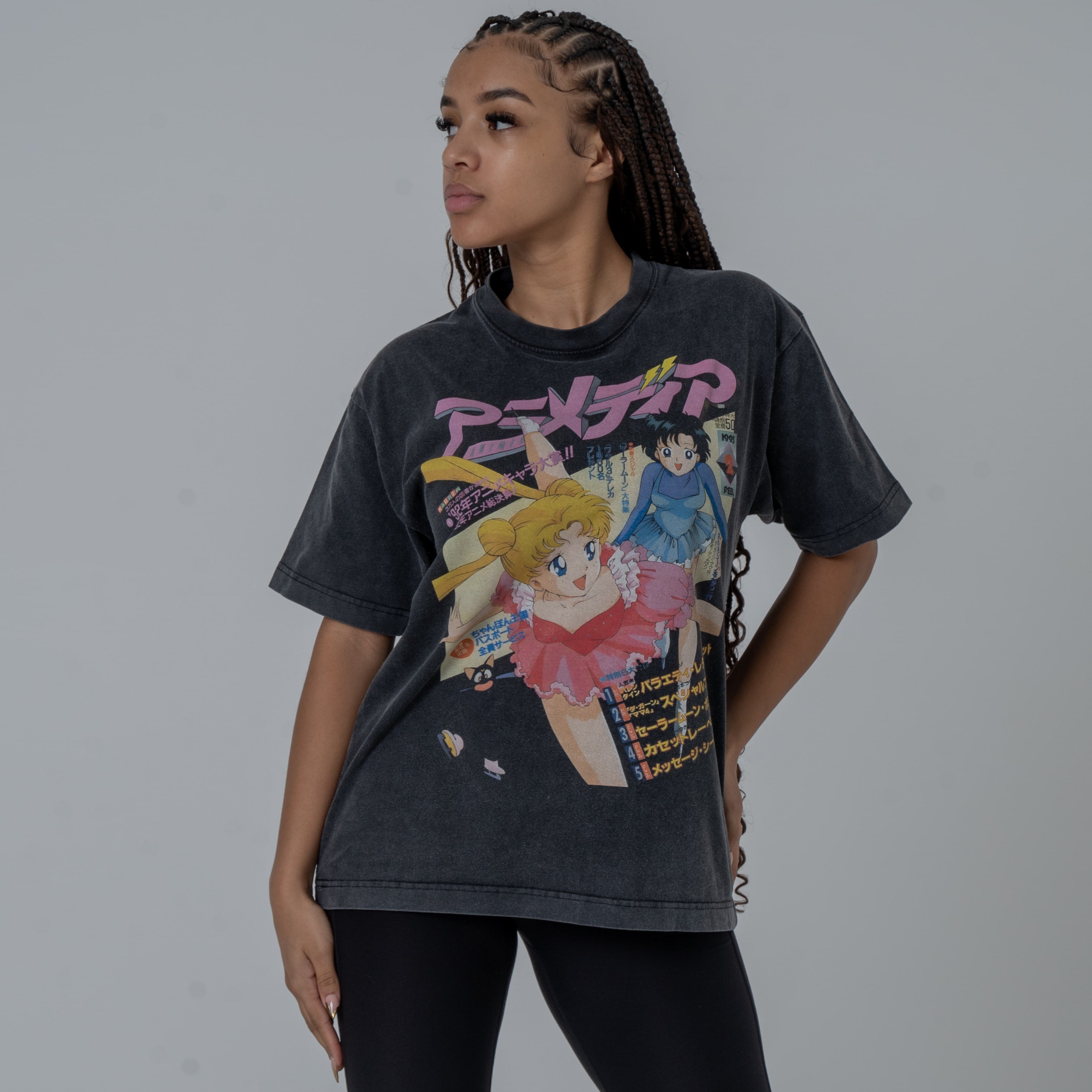 Sailor Moon AniMedia Skating Vintage Wash T-Shirt