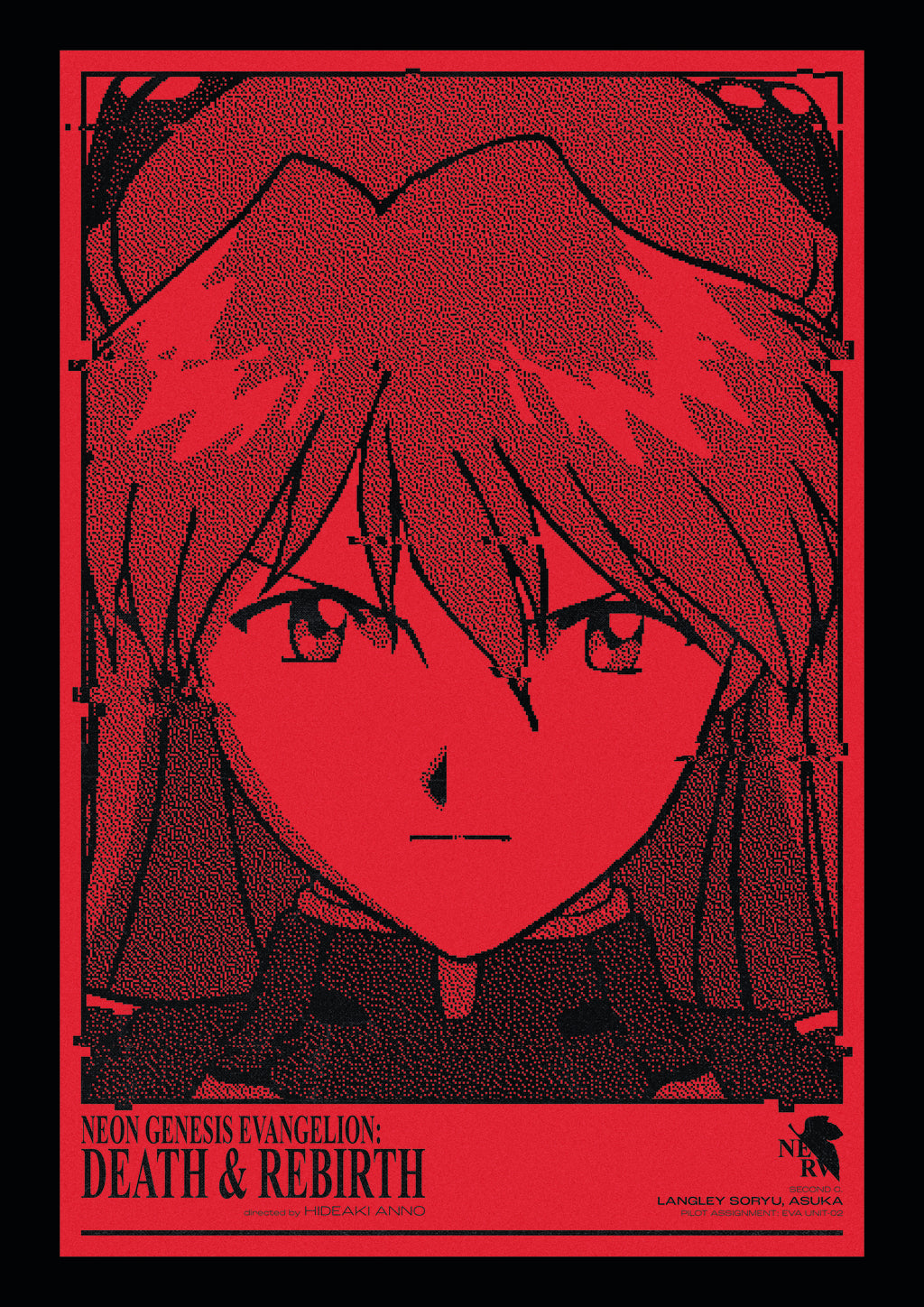 Neon Genesis Evangelion Asuka Adhesive Poster - The AniStore