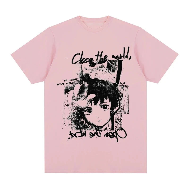 Serial Experiments Lain “Close The World” T-Shirt - The AniStore