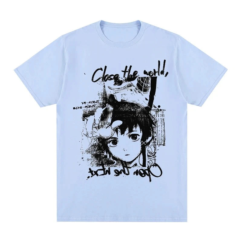 Serial Experiments Lain “Close The World” T-Shirt - The AniStore