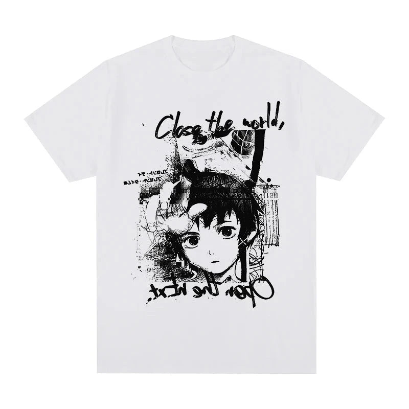 Serial Experiments Lain “Close The World” T-Shirt - The AniStore