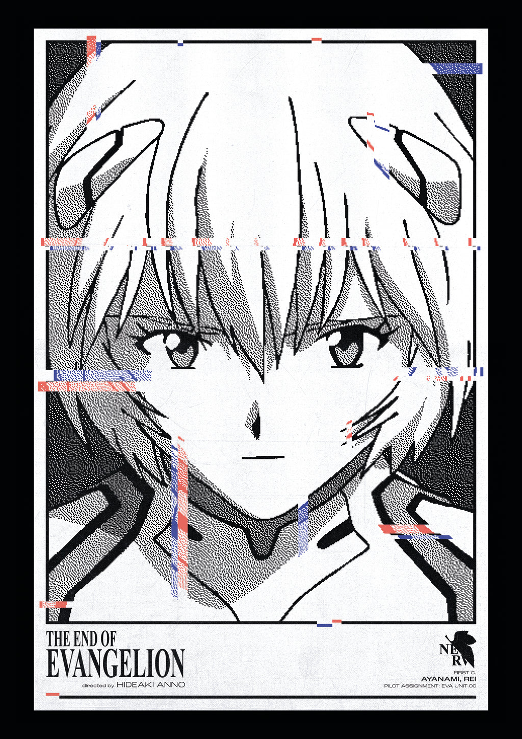 Neon Genesis Evangelion Rei Adhesive Poster - The AniStore