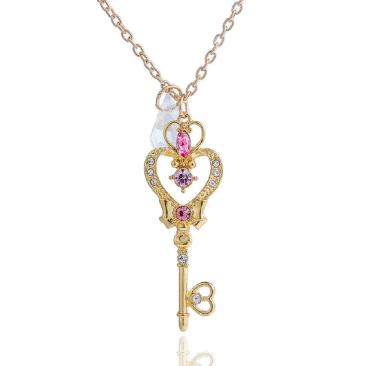 Sailor Moon Love Crown Magic Key Necklace - The AniStore