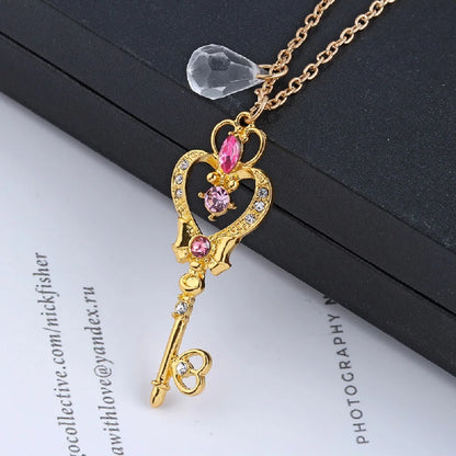 Sailor Moon Love Crown Magic Key Necklace - The AniStore