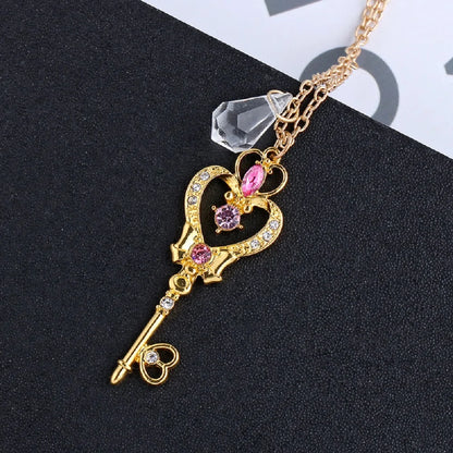 Sailor Moon Love Crown Magic Key Necklace - The AniStore