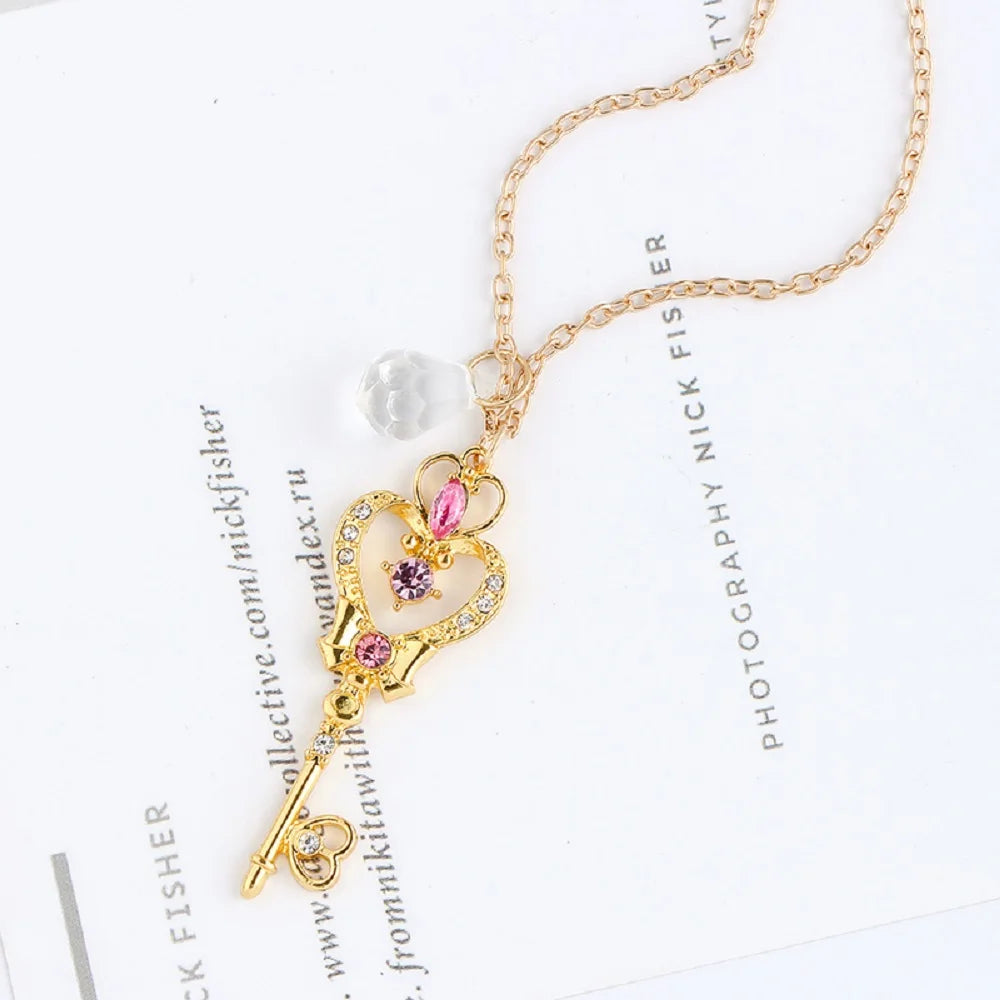 Sailor Moon Love Crown Magic Key Necklace - The AniStore