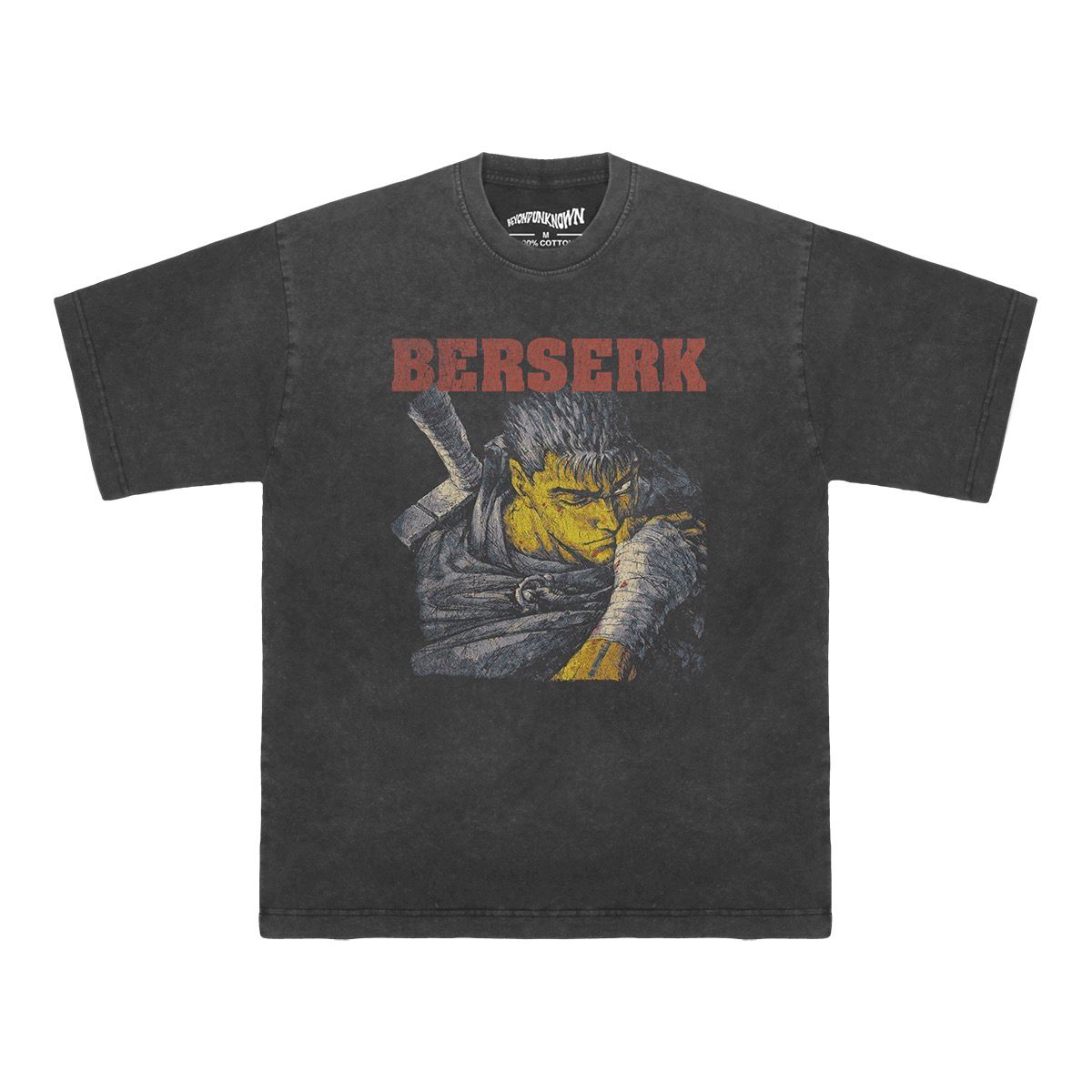 Berserk Guts Retro Vintage Wash T-Shirt