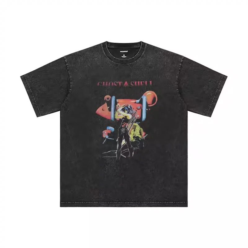 Ghost In The Shell Motoko Kusanagi Vintage Wash T-Shirt