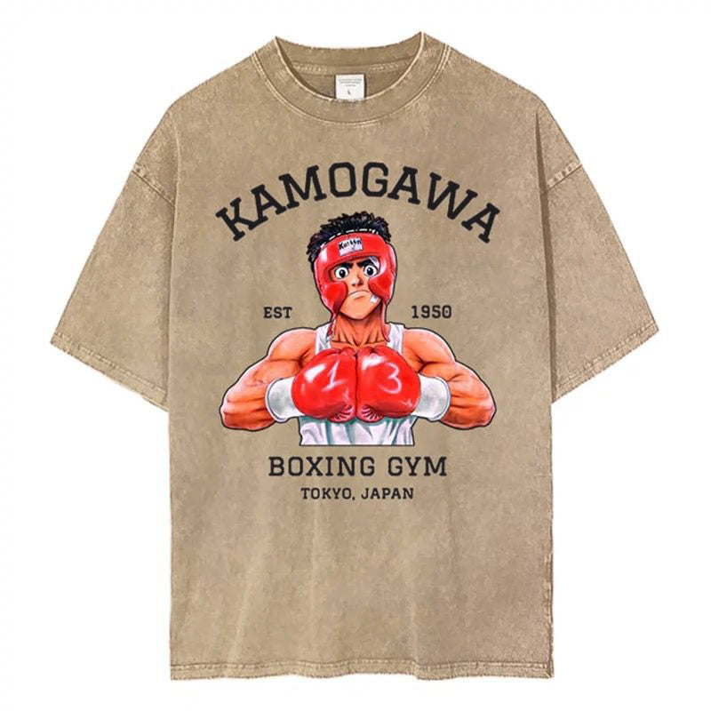 Hajime No Ippo Kamogawa Gym Vintage Wash T-Shirt